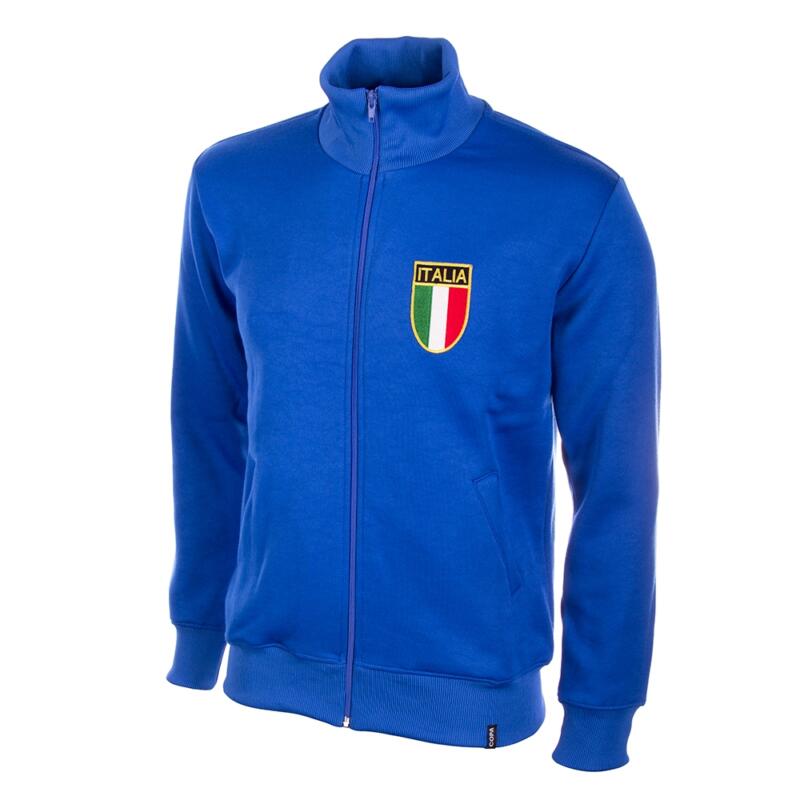Italië retro trainingsjack jaren '70 Blauw