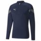 PUMA Trainingsshirt teamFINAL Kwartrits - Navy/Grijs/Zilver