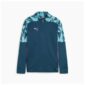 PUMA Trainingsshirt IndividualFINAL Kwartrits - Navy/Blauw/Roze Kids
