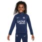 Nike Paris Saint Germain Academy Pro Trainingstrui 1/4-Zip 2024-2025 Kleuters Donkerblauw Wit