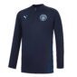 PUMA Manchester City Trainingstrui 1/4 Zip 2024-2025 Kids Donkerblauw Lichtblauw