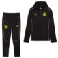 PUMA Borussia Dortmund Casuals Trainingspak Full-Zip 2024-2025 Zwart Geel