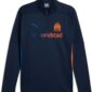 PUMA Olympique Marseille Trainingstrui 1/4 Zip 2024-2025 Kids Donkerblauw Blauw Oranje