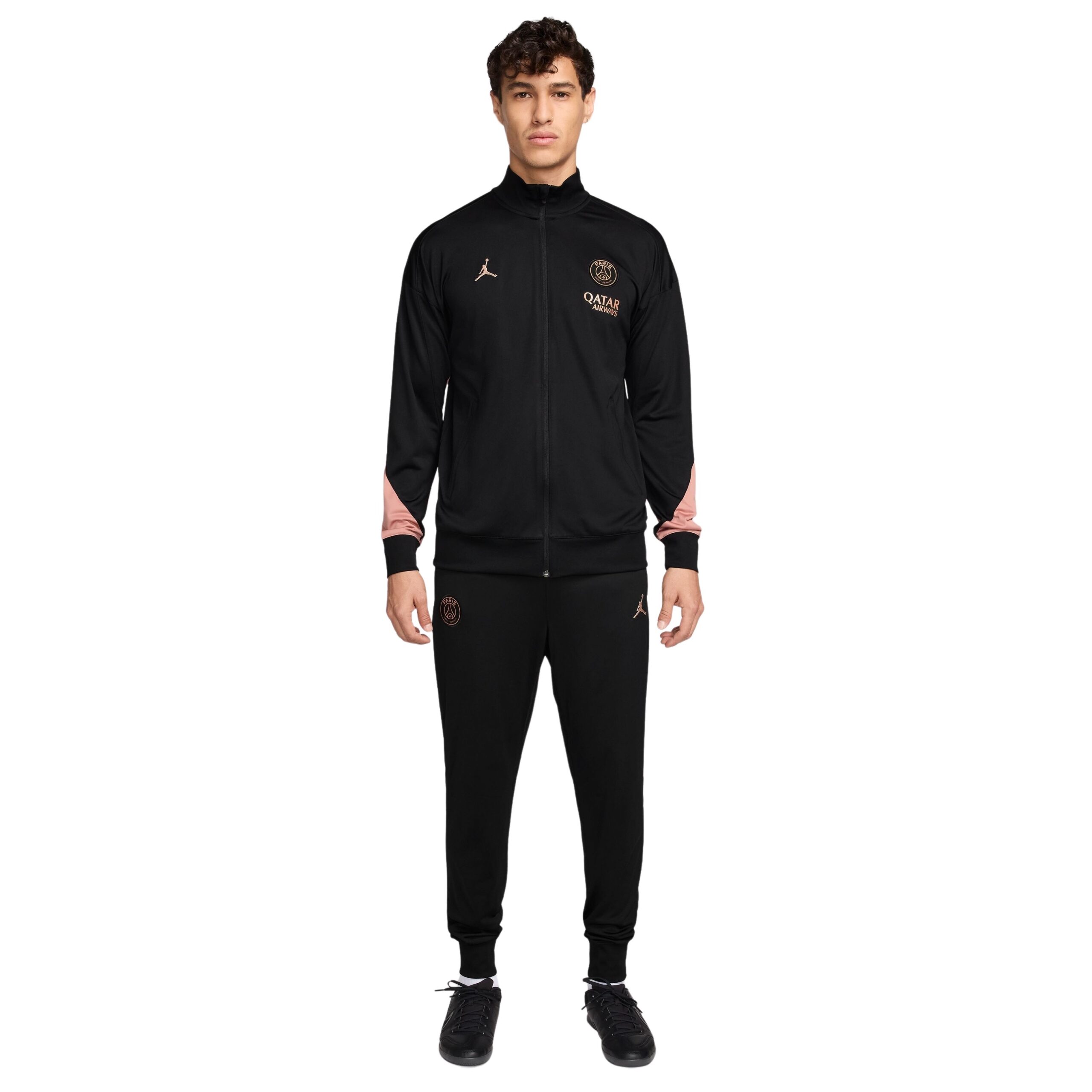 Nike Paris Saint-Germain x Jordan Strike Trainingspak Full-Zip 2024-2025  Zwart Roze - Trainingsjack.com