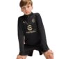 PUMA AC Milan Trainingstrui 1/4-Zip 2024-2025 Kids Zwart Rood Goud