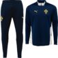 PUMA Portugal Trainingspak 1/4-Zip 2025-2026 Donkerblauw Gebroken Wit Geel