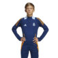 adidas Real Madrid Trainingstrui 1/4-Zip 2024-2025 Kids Donkerblauw Oranje Lichtblauw